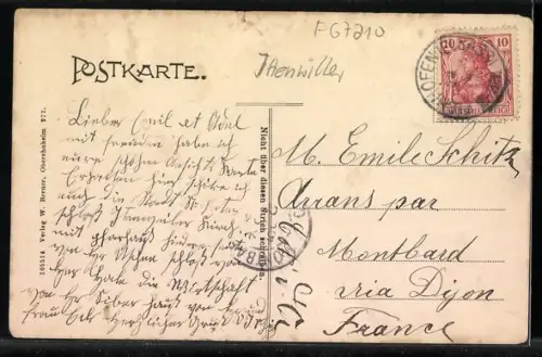 AK St. Peter, Wirtschaft zum Lamm, Kirche und Pfarrhaus