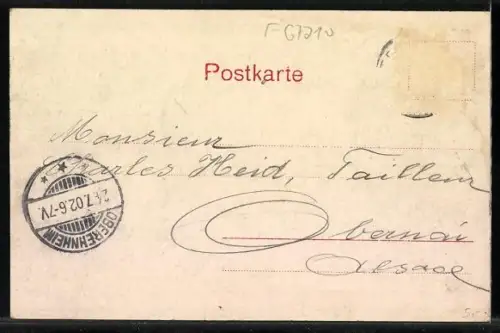 AK Oberehnheim, Partie am Rathaus und an der Kirche