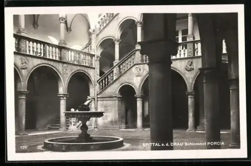 AK Spittal a. d. Drau, Schlosshof Porcia
