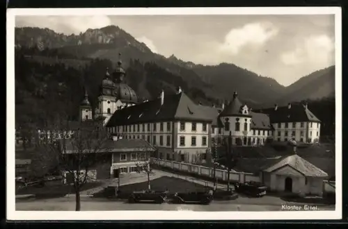 AK Ettal, Blick auf Kloster