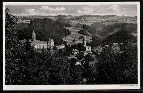 AK Eulenberg, Blick auf die Eulenburg aus der Vogelschau