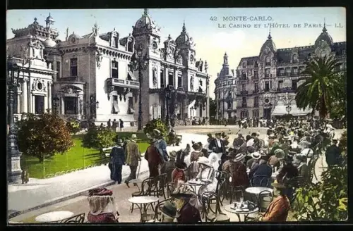 AK Monte Carlo, Le Casino et l'Hotel de Paris