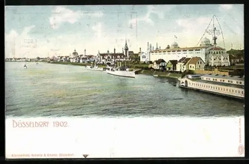 AK Düsseldorf, Ausstellung 1902, Panorama