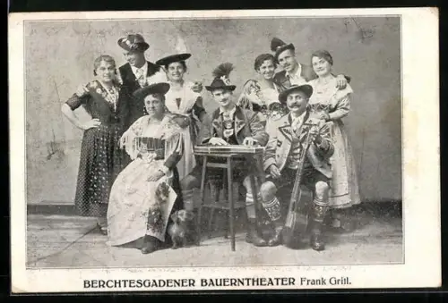 AK Berchtesgadener Bauerntheater Frank Gritl in Trachten