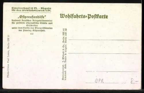 AK Ortelsburg / Ostpreussen, Zerschossene Ortschaft