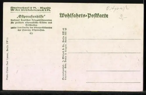 AK Ortelsburg, Karren auf dem Markt