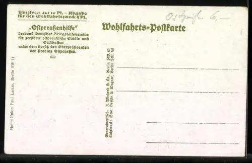 AK Ortelsburg / Ostpreussen, Leben in den Ruinen von Ortelsburg