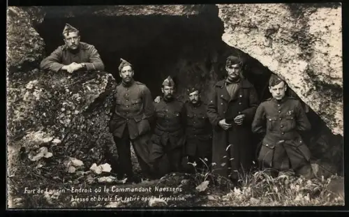 AK Liege, Fort de Loncin, Endroit ou le Commandant Naessens blesse et brule fut retire apres l`explosion