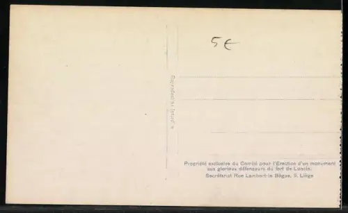 AK Liege, Fort de Loncin, Endroit ou le Commandant Naessens blesse et brule fut retire apres l`explosion