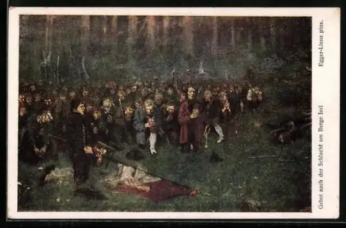 Künstler-AK Albin Egger-Lienz: Gebet nach der Schlacht am Berge Isel