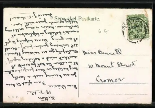 AK Köln, Opernhaus mit Strassenbahn