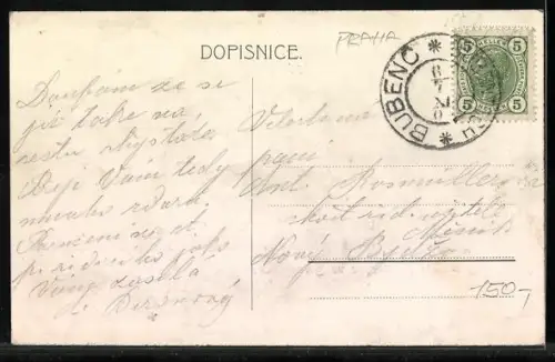 Künstler-AK Prag / Praha, Hlavni restaurace ve Stromovce