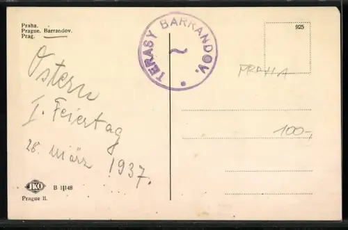 AK Prag / Praha, Barrandov, Restaurace