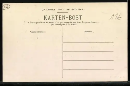 AK Perros-Guirec, La Clarté le jour du Pardon avec foule se rassemblant près de l`église