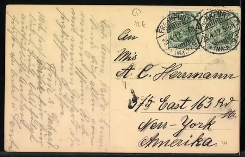 AK Frankfurt / Main, Bahnhofplatz mit Strassenbahn