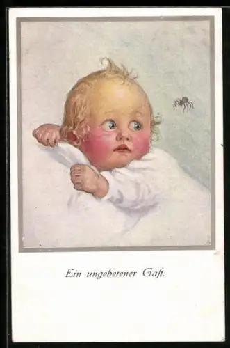 Künstler-AK M. Munk Nr. 923: Ein ungebetener Gast