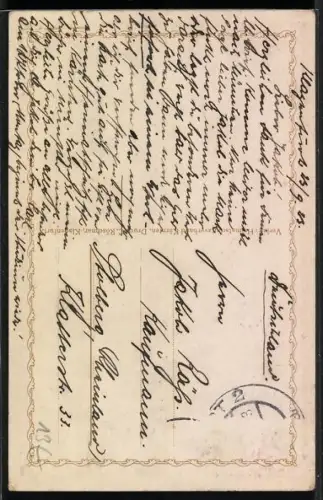 AK Für Heimat und Recht, Österreicher mit geschultertem Gewehr, Wappen