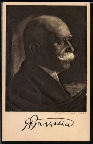 Künstler-AK Graf von Zeppelin, gemalt von Karl Bauer