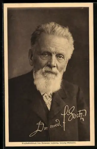 AK Mediziner mit Vollbart, Brustbild