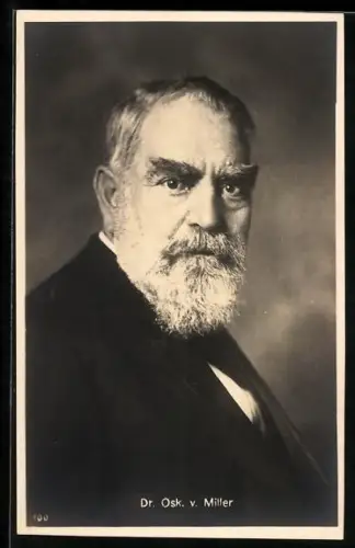 AK Dr. Oskar von Miller, deutscher Bauingenieur und Begründer des Deutschen Museums