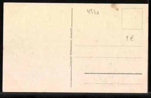 AK Hermanns-Denkmal im Teutoburger Wald und Erbauer Ernst von Bandel