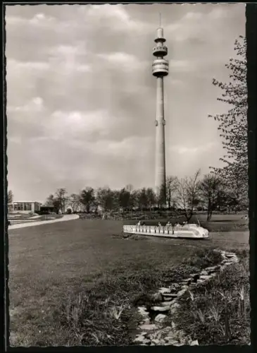 AK Dortmund, Bundesgartenschau 1959, Ausstellung, Die Kleinbahn