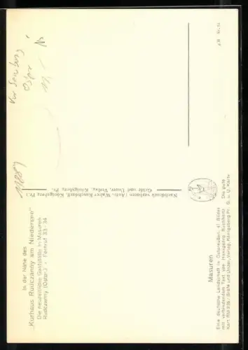 AK Rudczanny, Kurhaus am Niedersee