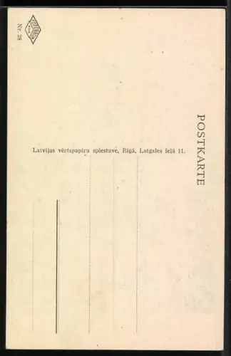 AK Riga, Teilansicht mit Kirche