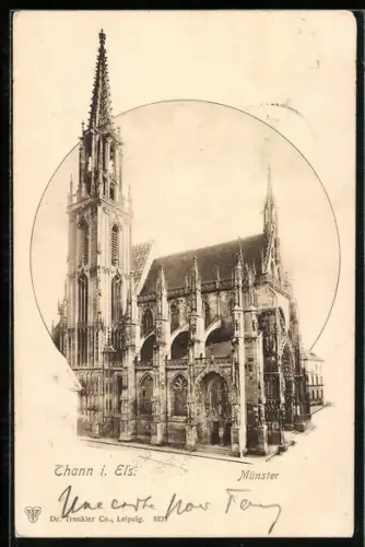 AK Thann i. E., am Münster