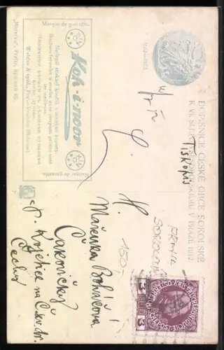 AK Prag / Praha, Pomnik Fügnera a Tyrse na Hrbitovech olsanskych