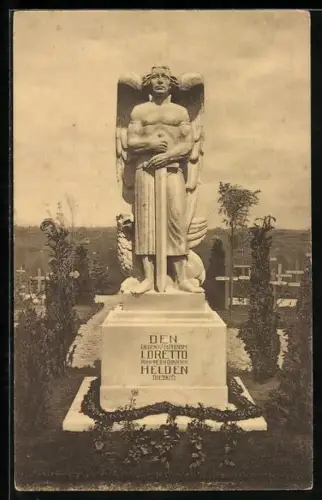 AK Lens, Helden-Denkmal für in Loretto gefallene Soldaten