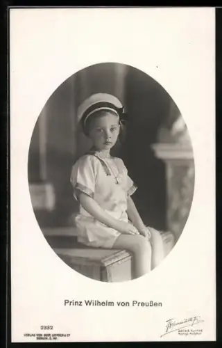 AK Prinz Wilhelm von Preussen mit Matrosenmütze