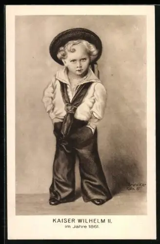 AK Kaiser Wilhelm II. in ganz jungen Jahren, 1861