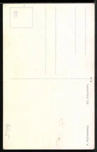 Künstler-AK A. Kozakiewicz: Cyganka, Zigeunerin