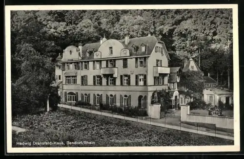 AK Bendorf /Rhein, Hedwig Dransfeld-Haus mit Grünanlagen