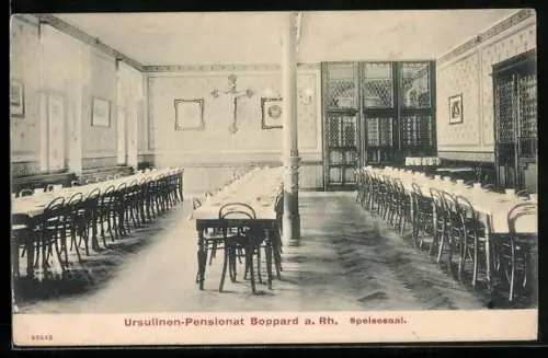 AK Boppard /Rhein, Speisesaal des Ursulinen-Pensionats