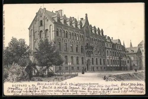 AK Boppard a. Rhein, Ursulinen-Pensionat, Aussenansicht