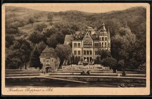 AK Boppard a. Rh., Kurhaus mit Grünanlagen, Dir. Paul Ponzle