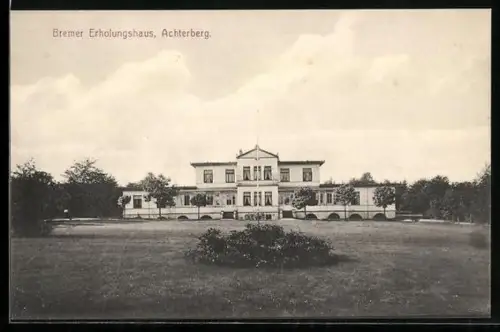 AK Achterberg / Dorfmark, Bremer Erholungshaus, Aussenperspektive mit Grünanlagen