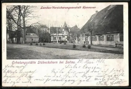 AK Stübeckshorn bei Soltau, Erholungsstätte der Landes-Versicherungsanstalt Hannover