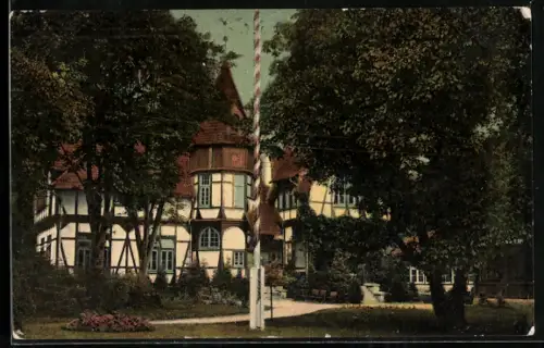 AK Stübeckshorn /Soltau, Genesungsheim mit Garten