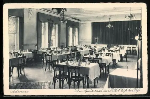 AK Adenau, Speisesaal im Hotel Eifeler Hof, Bes. Christian Bergmann