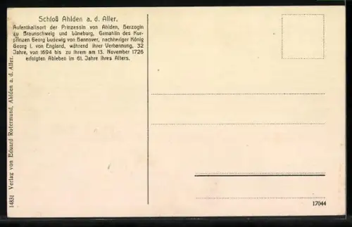 AK Ahlden, Innenhof im Schloss