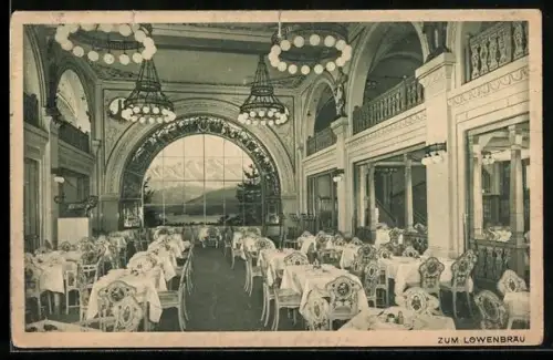 AK Berlin-Tiergarten, Zum Löwenbräu, Saal