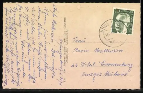 AK Ahlden /Aller, Innenraum des Jugendheims