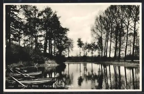 AK Rheydt i. Rhld., Teich im Schlosspark