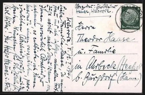 AK Walsrode, Kloster u. Kirche, Panorama vom Wasser