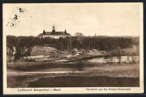 AK Biesenthal i. Mark, Fernblick auf die Polizei-Kuranstalt