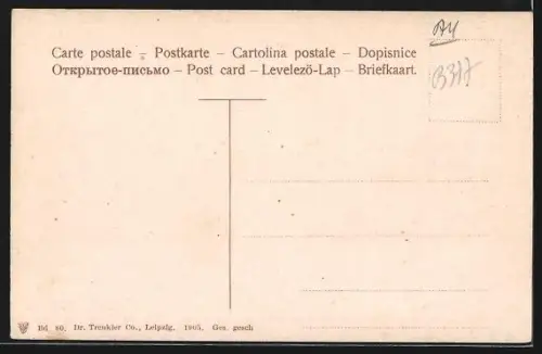 AK Konstanz, Insel-Hotel und Kirche vom See aus