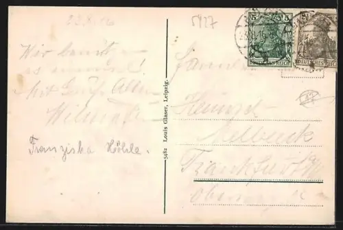 AK Bad Ems, Villenviertel aus erhöhter Perspektive